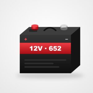Car Battery 12v 652 – illustration